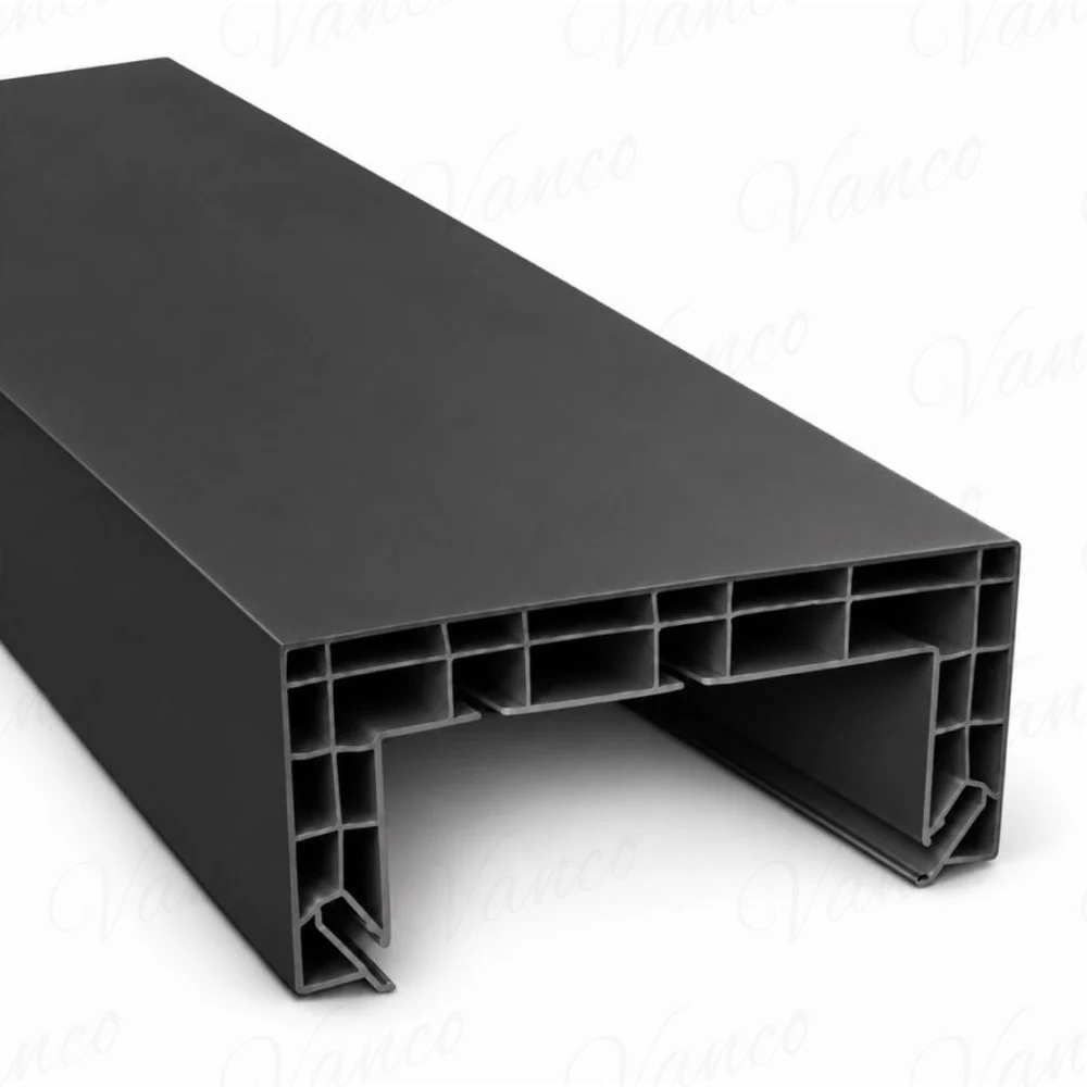 Карниз ПВХ П50, чёрный